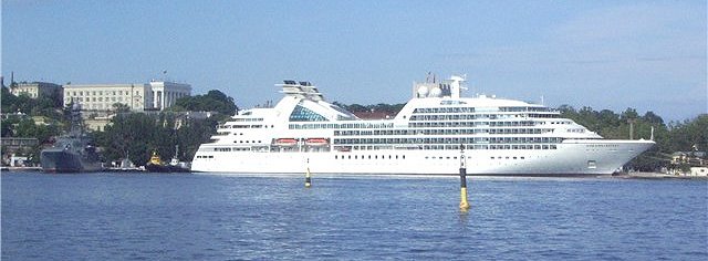 Seabourn Odyssey, новейшее круизное судно, первое плавание